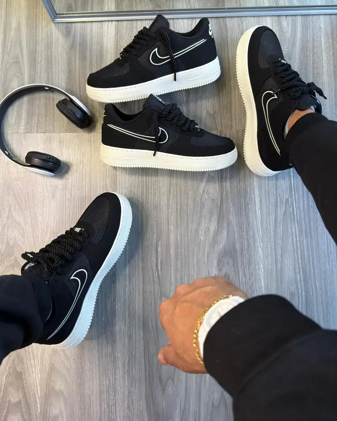 Air Force GS prime Nobuk Black White