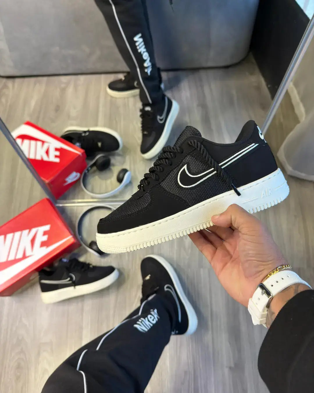 Air Force GS prime Nobuk Black White