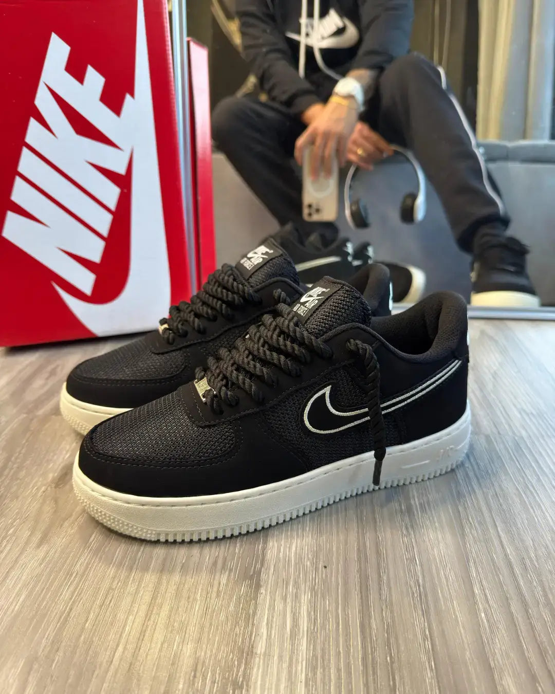 Air Force GS prime Nobuk Black White