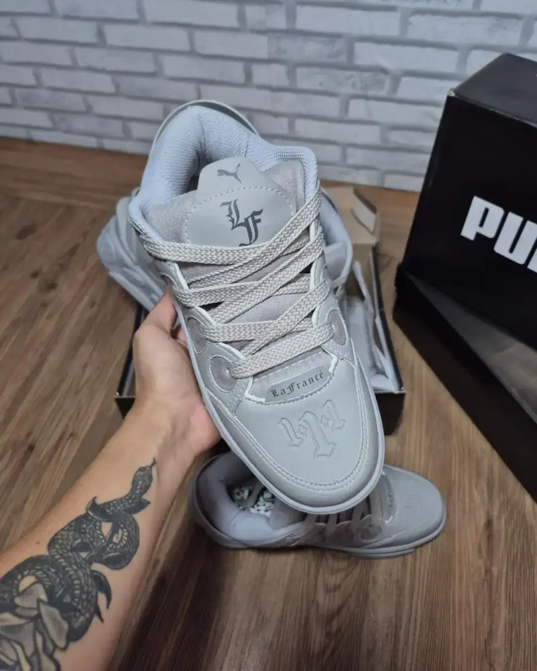 Tênis Puma LaFrancé × LaMelo Ball Cinza